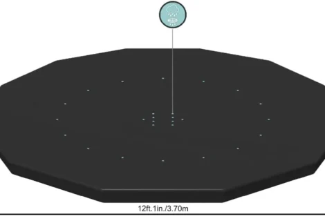 Bestway Round Pool Cover 12'/3.66m, Ground Cloths and Floor Protectors, Pool Accessories