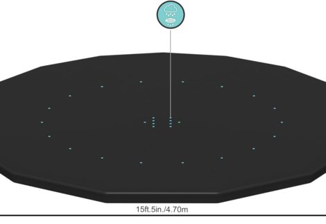 Bestway | Round Pool Cover for Above Ground Pools, 4.57M