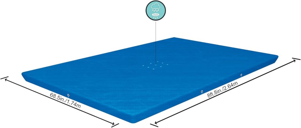 Bestway 8'6" x 67"/2.59m x 1.70m Rectangular Pool Cover