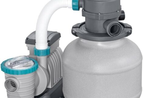 Bestway Pool Sand Filter, 2200 gal, Compatible with Filter Balls, Sand Filter Pump for Above Ground Pools