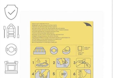 Bestway Heavy Duty Repair Patch 6.5*6.5 cm , 42.3sq cm, Swimming Pool Patch Repair Kit, Pool Puncture Repair Patch, 10 Patches, Multicolor,
