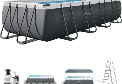 Intex 18Ft X 9Ft X 52In Ultra Xtr Rectangular Pool Set