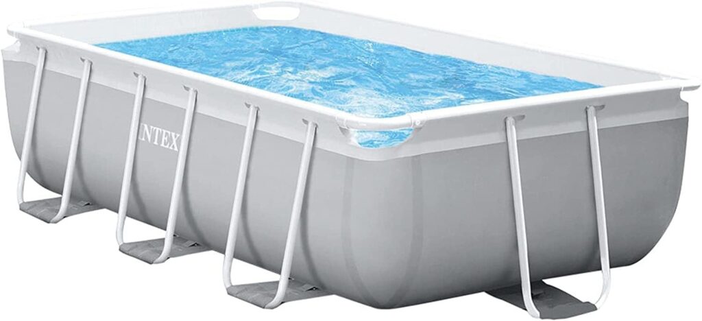 Intex Prism Frame Rectangular Pool Set, Grey 3M X 1.75M X 0.8M