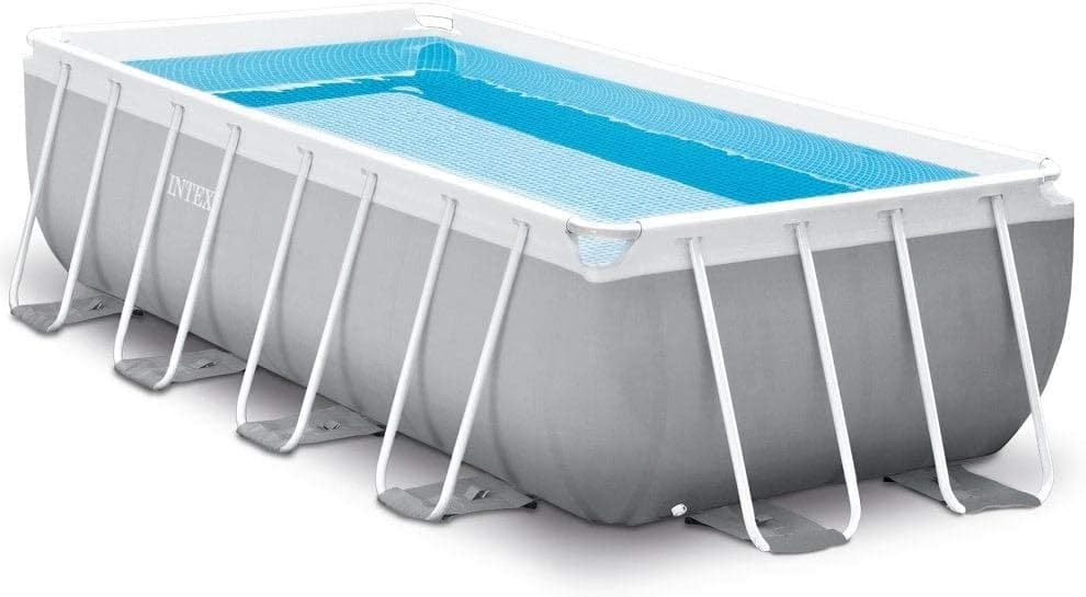 Intex 16 Ft. X 8 Ft. X 42 Inch Prism Frame Rectangular Pool Set Multi Colour - Image 4