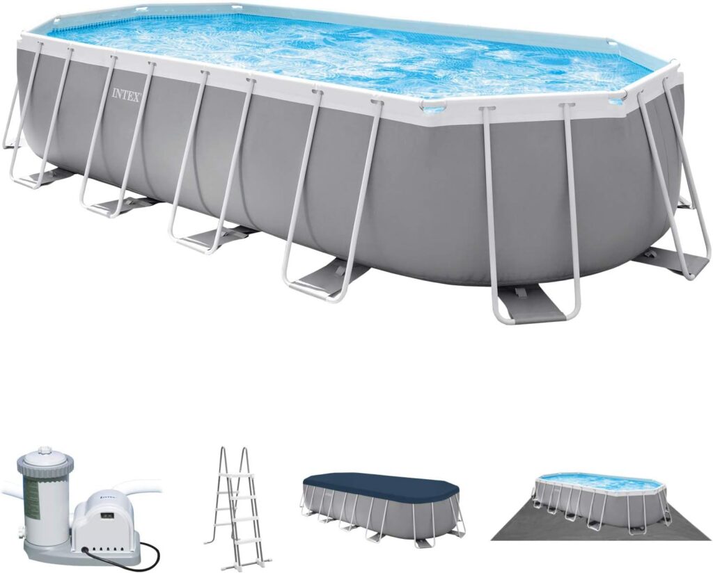 Intex Prism Frame Oval Pools Set 610 X 305 X 122 CM