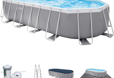 Intex Prism Frame Oval Pools Set 610 X 305 X 122 CM
