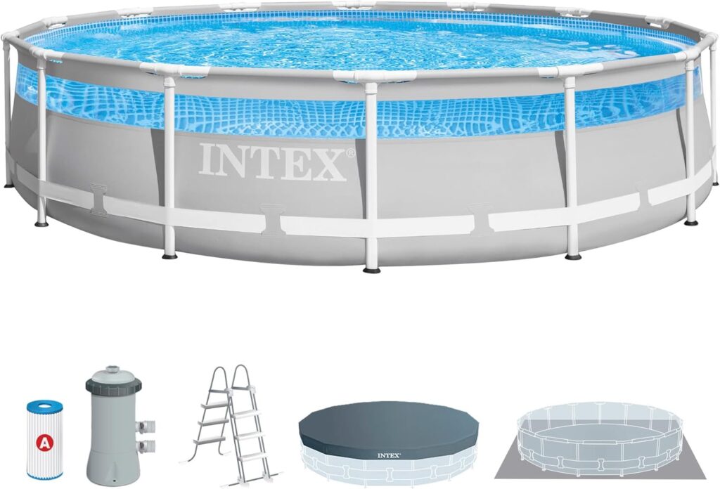 Intex 4,27 m x 1,07 m Prism Frame Clearview Premium Pool Set,