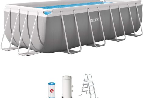 Intex 4 m x 2 m x 1.22 m Prism Frame Rectangular Pool Set