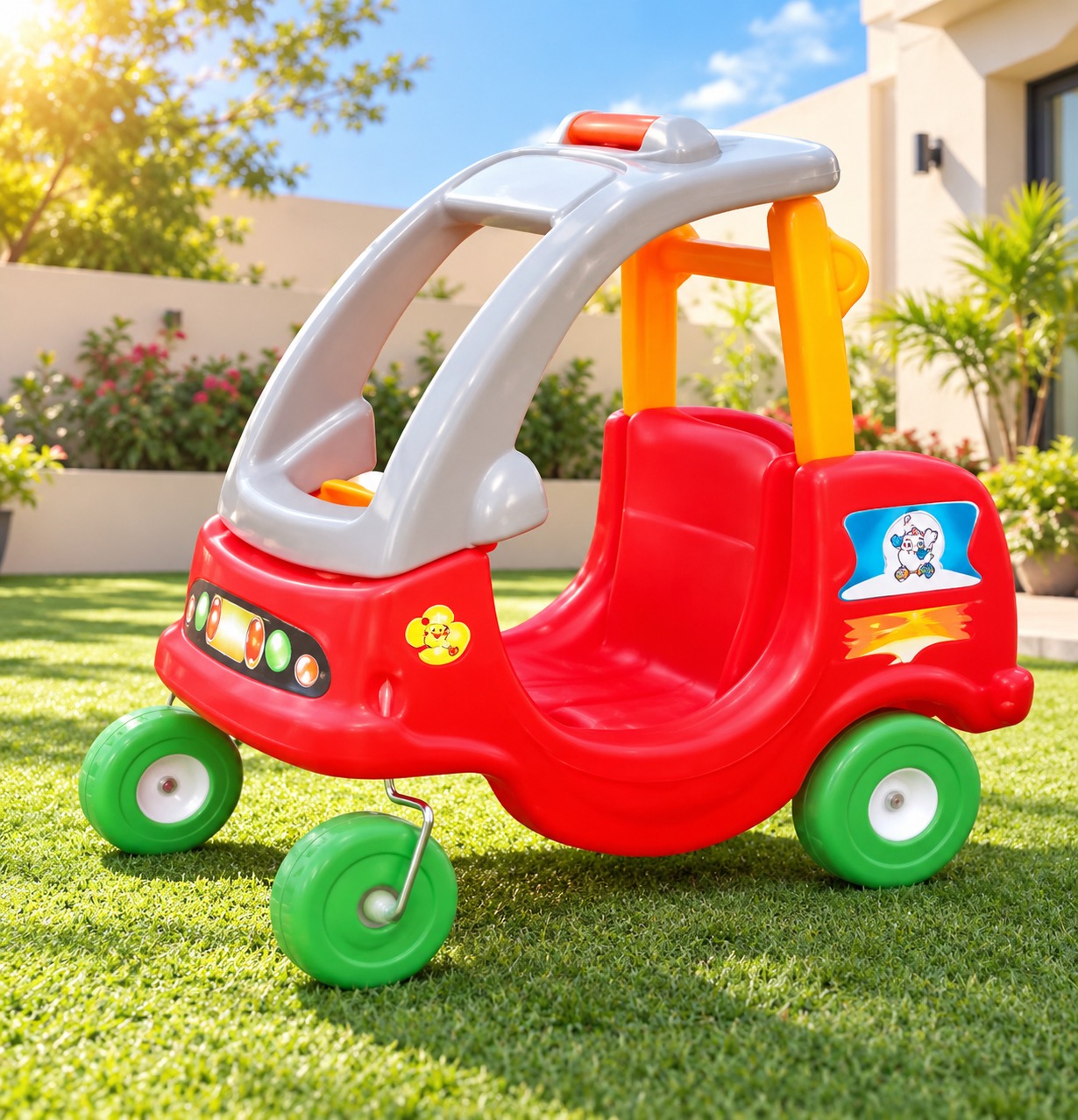 Plastic Jeep Ride-On Car for Kids – Outdoor & Indoor Toy – Durable Design – Size: 82×44×82 cm - Image 2