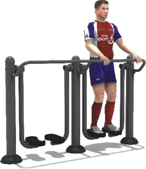 OUTDOOR DOUBLE AIR WALKER HEAVY DUTY GYM MACHINE