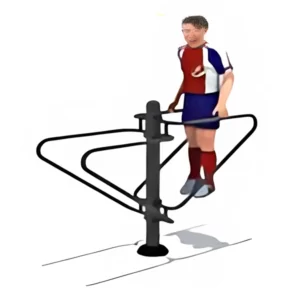 OUTDOOR DOUBLE PARALLEL BARS ( PUSH UP & DIP STATION) HEAVY DUTY