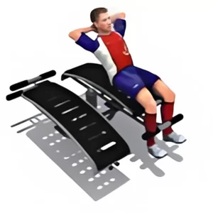 OUTDOOR DOUBLE ABDOMINAL BENCH HEAVY DUTY