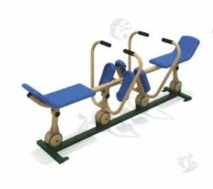 OUTDOOR DOUBLE ROWING MACHINE HEAVY DUTY GYM MACHINE