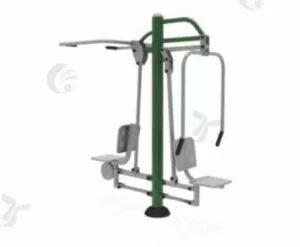 OUTDOOR PULL DOWN & CHEST PRESS HEAVY DUTY GYM MACHINE