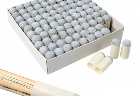 ICORE 100PCS POOL TIP R RUBBER PROTECTOR POOL CUE HEAD COVE